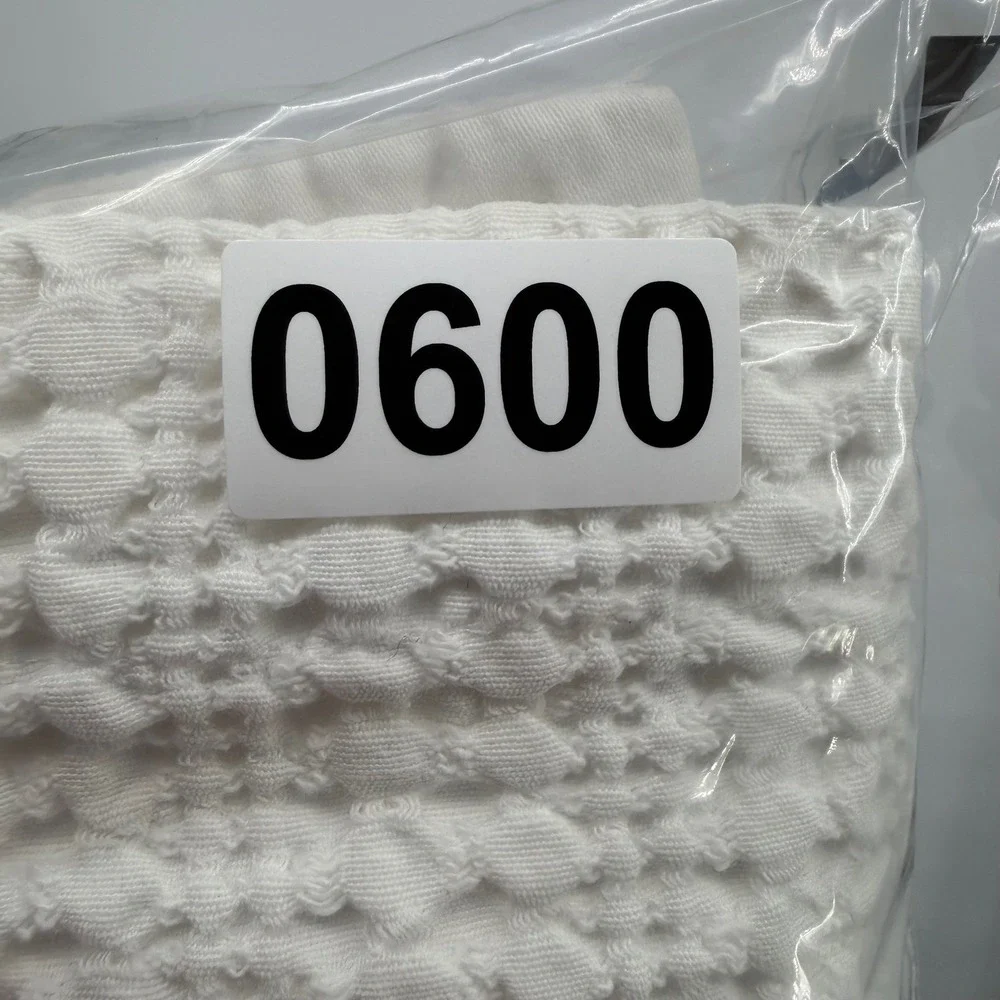 Pottery Barn White Cloud Linen Textured Euro Sham Cotton Puckered Weave Bedding